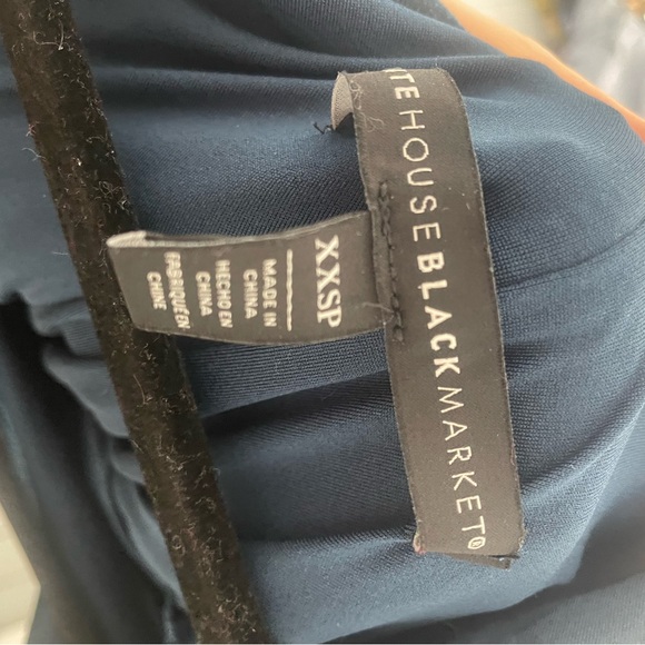 White House Black Market Blue Embellished Sheath Midi Dress - Picture 3 of 5